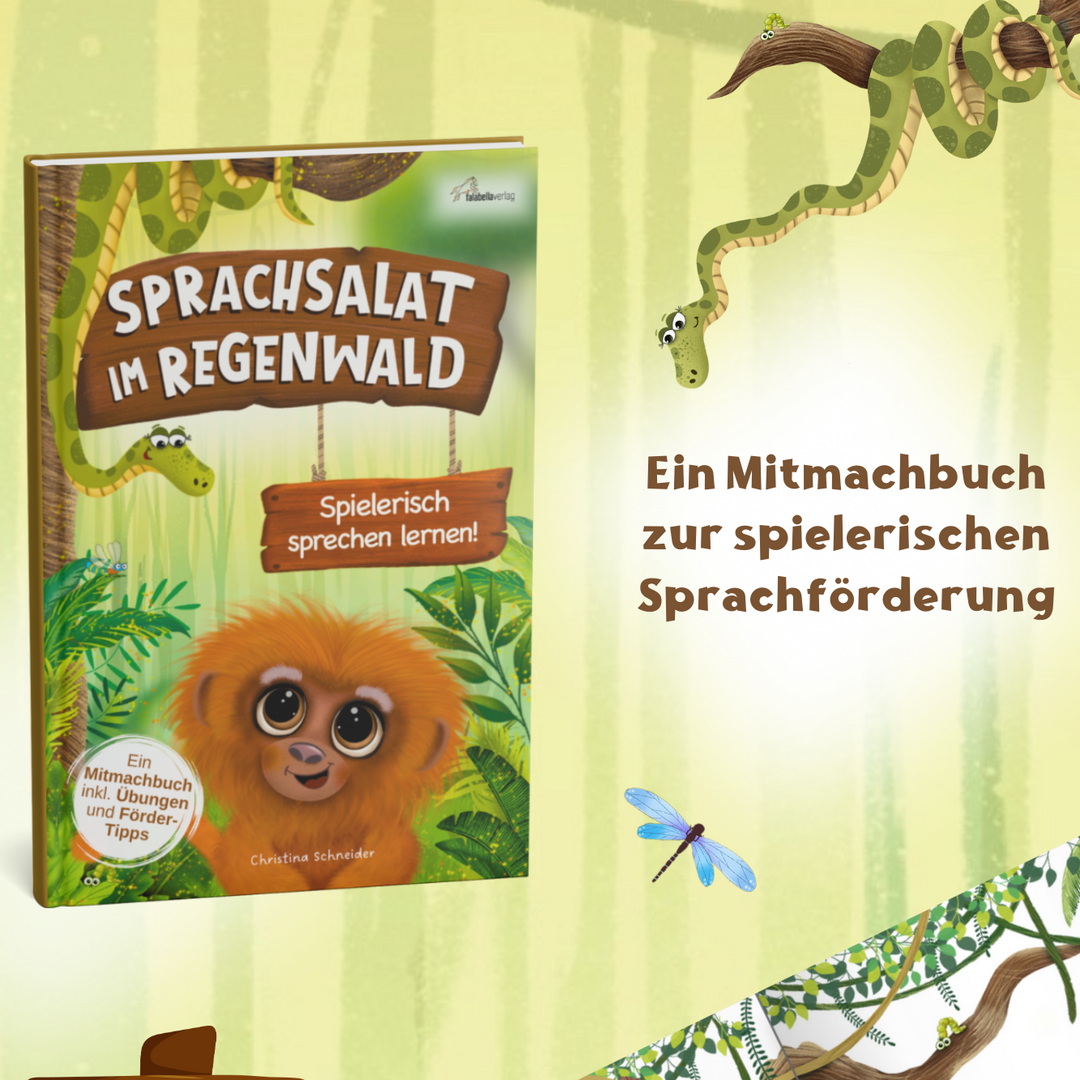 kostenfrei: kreative mitmach Lesung "Sprachsalat im Regenwald" mit Christina Schneider / 17.5. 10-11.30 Uhr