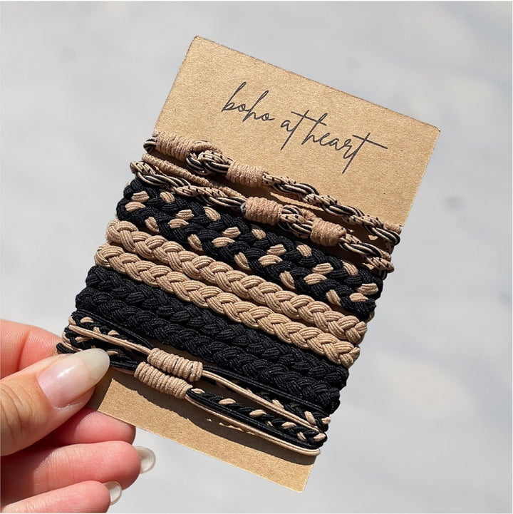 Boho-Haargummis im Armband-Style
