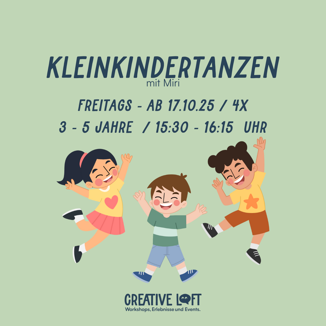 Kleinkindertanzen // 17.10.25 // 15:30 - 16:15 Uhr // 4x