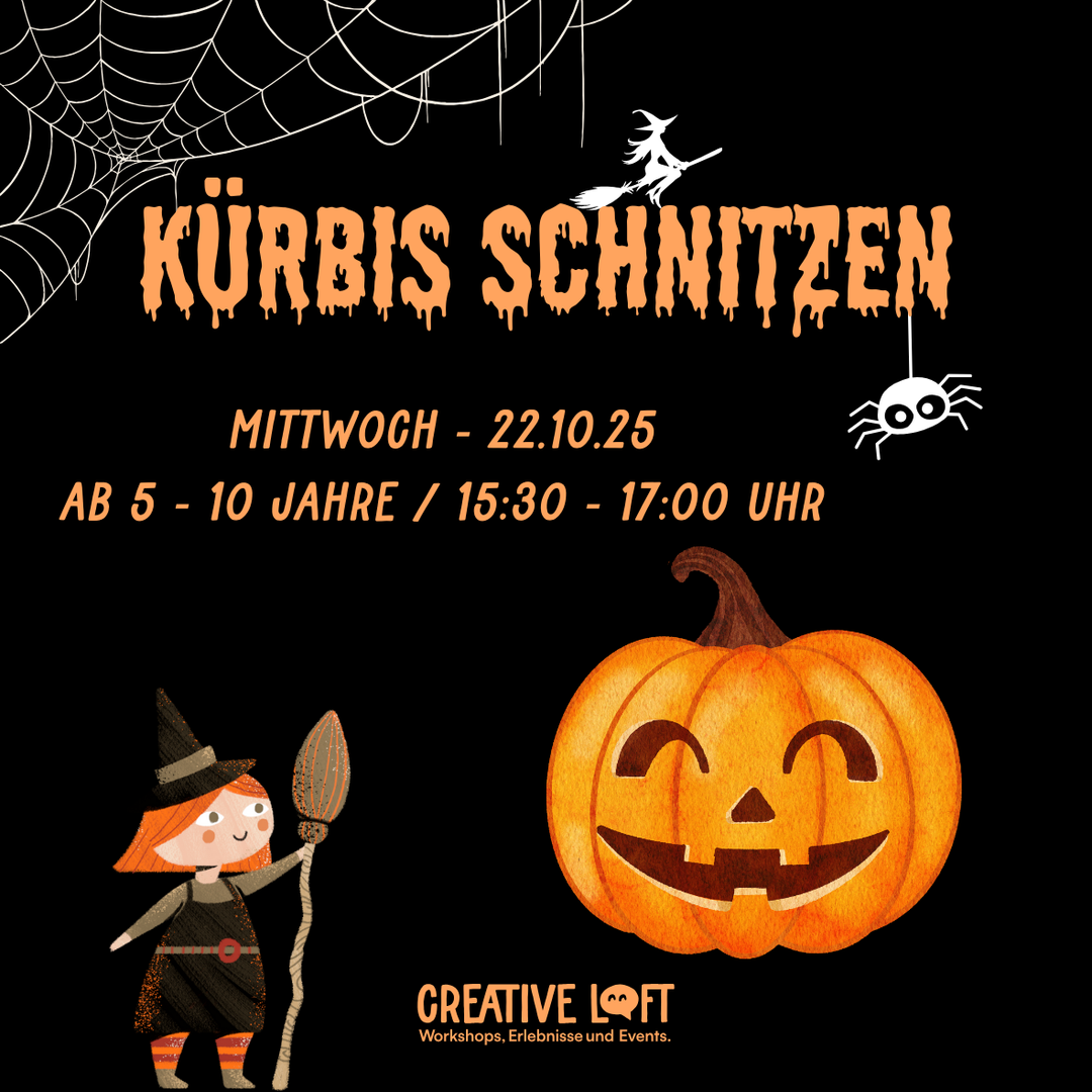 Halloween Kürbis Schnitzen // 22.10.25 // 15:30 - 17 Uhr