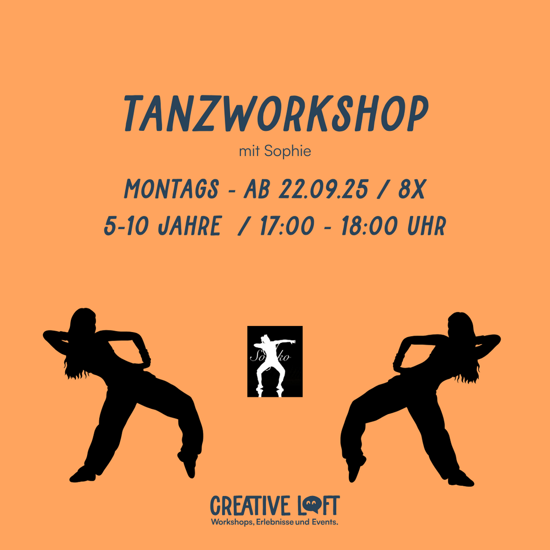 Tanzworkshop für KIDS // ab 22.09.2025 / 8x Montags 17-18 Uhr