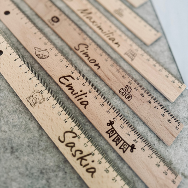 Holz Lineal personalisiert / Versandkostenfrei!!!