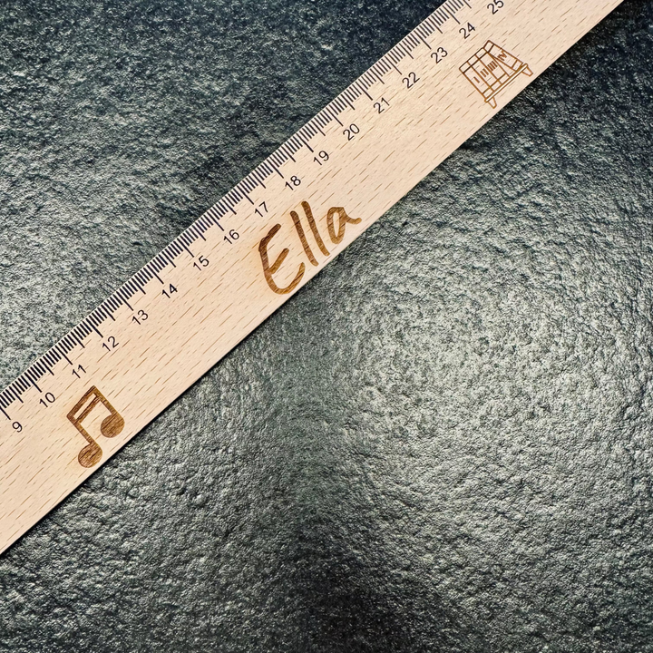 Holz Lineal personalisiert / Versandkostenfrei!!!
