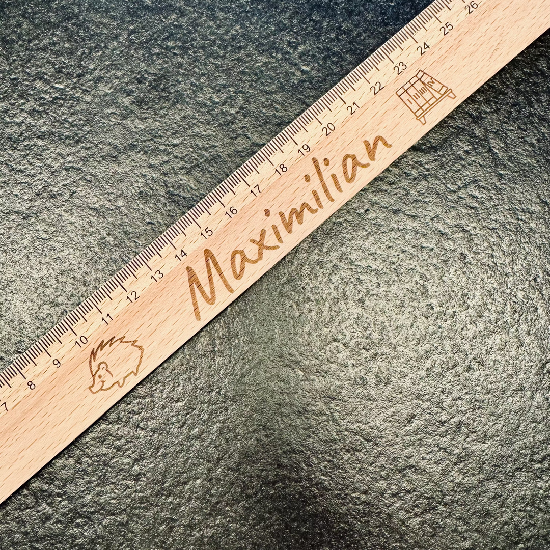 Holz Lineal personalisiert / Versandkostenfrei!!!