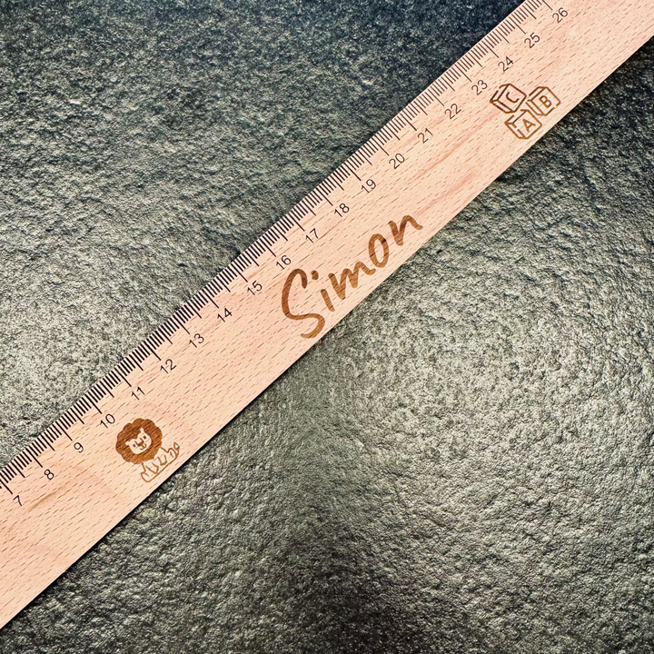 Holz Lineal personalisiert / Versandkostenfrei!!!
