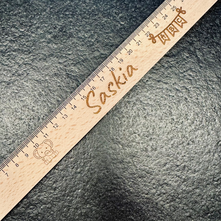 Holz Lineal personalisiert / Versandkostenfrei!!!