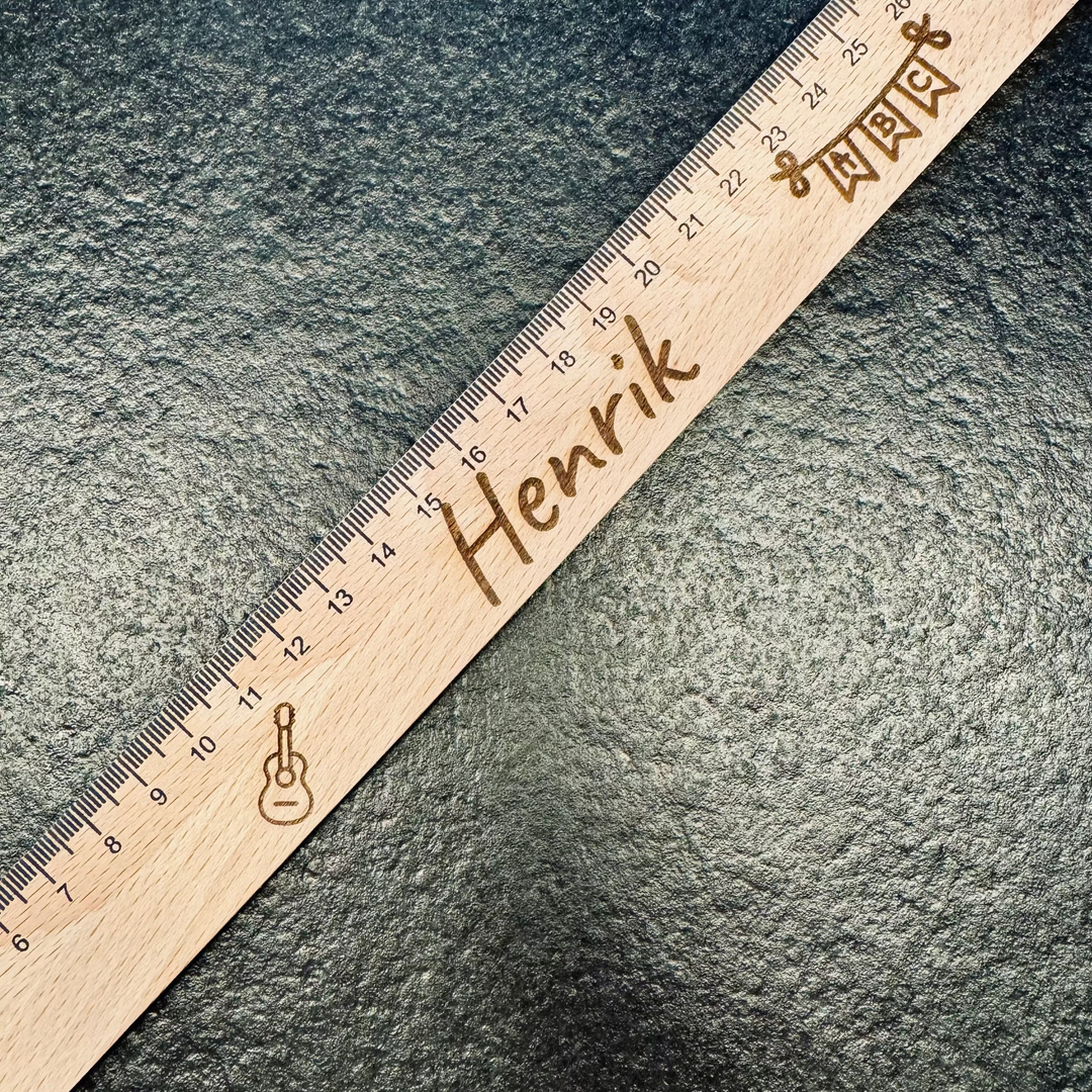 Holz Lineal personalisiert / Versandkostenfrei!!!