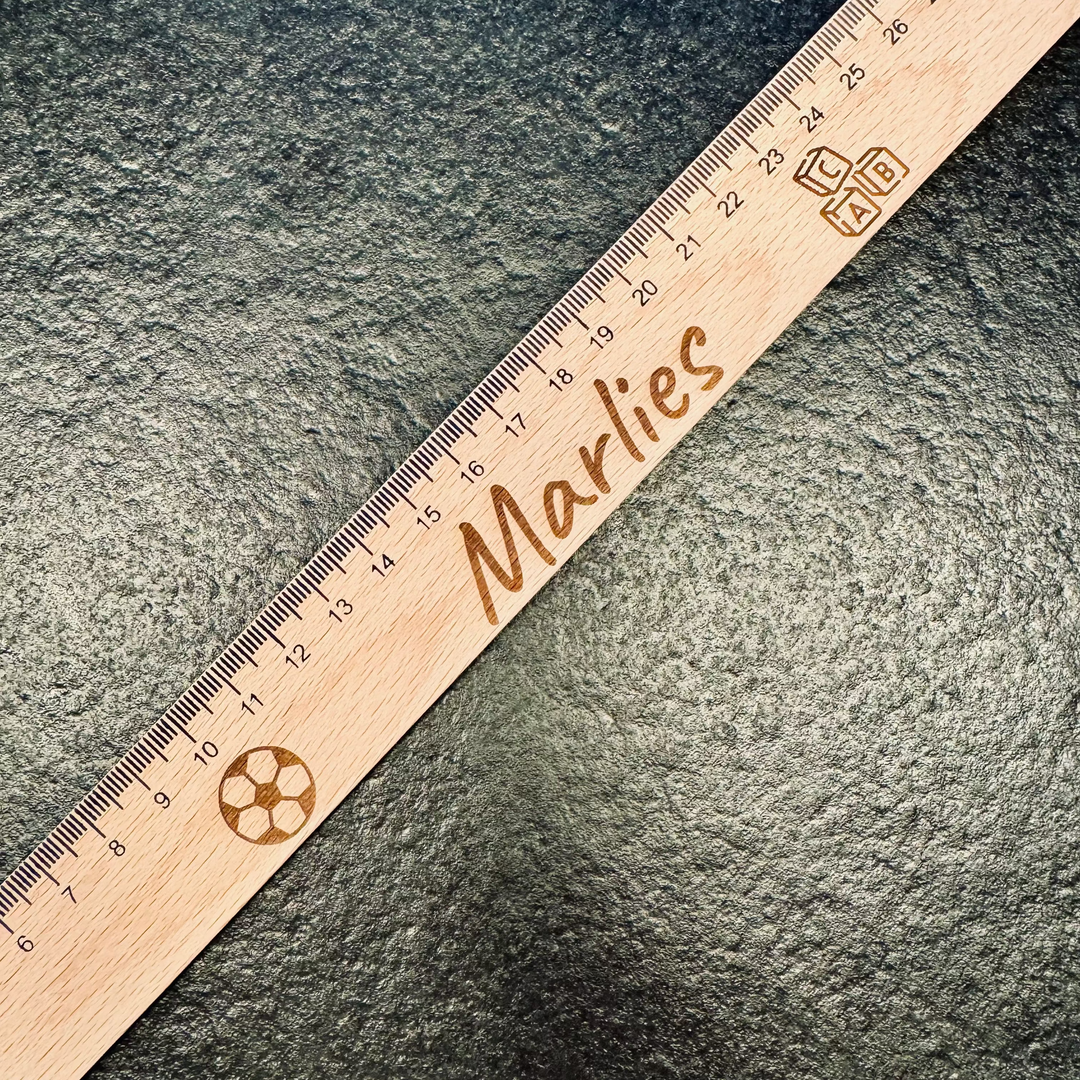 Holz Lineal personalisiert / Versandkostenfrei!!!
