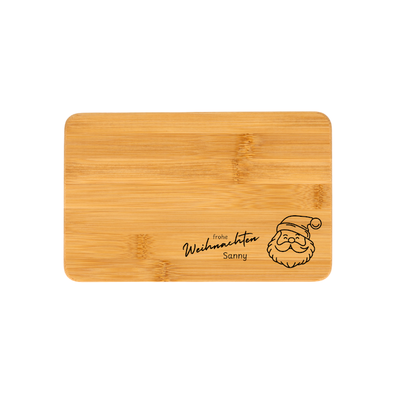 Weihnachtliches Holzbrett - personalisierbar