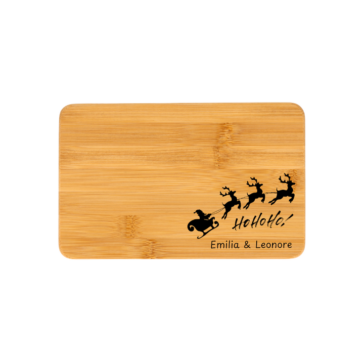 Weihnachtliches Holzbrett - personalisierbar