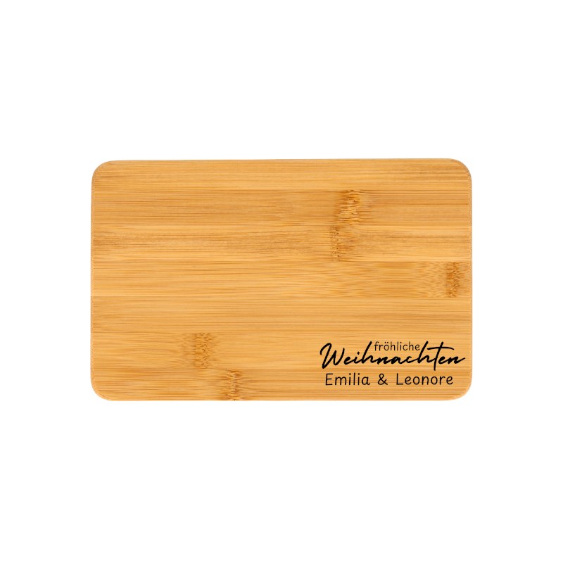 Weihnachtliches Holzbrett - personalisierbar
