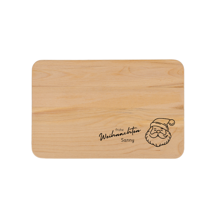 Weihnachtliches Holzbrett - personalisierbar