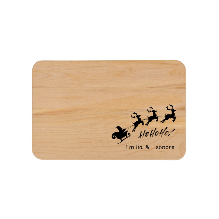 Weihnachtliches Holzbrett - personalisierbar