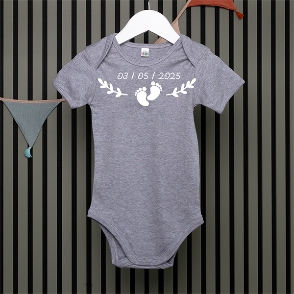 Baby Bodysuit - Füße - in 4 Farben