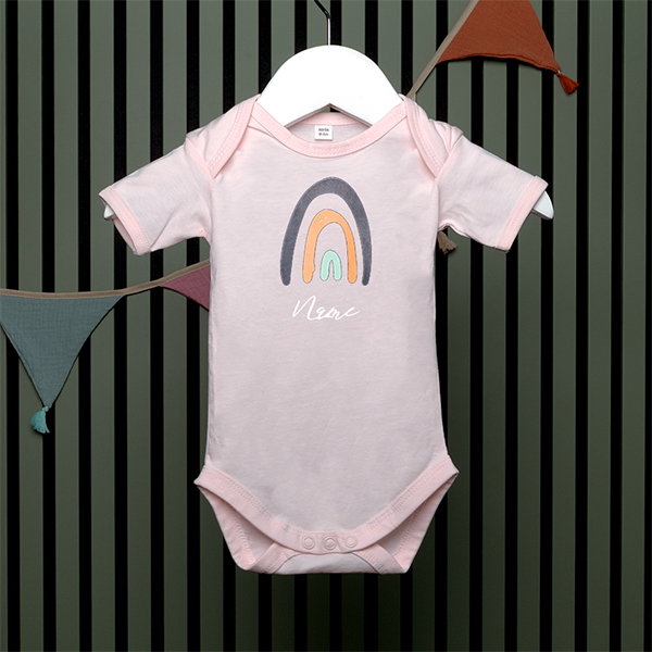 Baby Bodysuit - Regenbogen - in 4 Farben