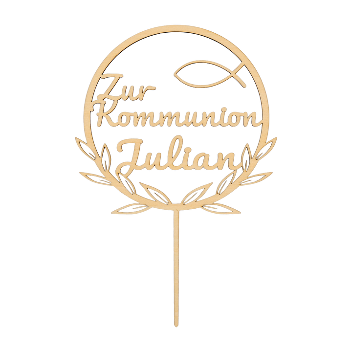 Cake-Topper aus Holz - personalisiert
