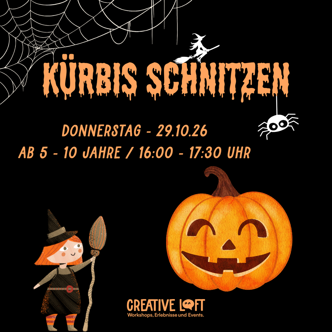 Halloween Kürbis Schnitzen // 29.10.26 // 16 - 17:30 Uhr