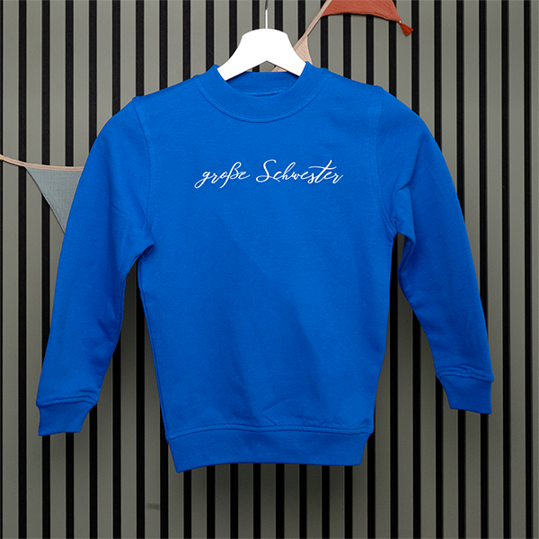 Kids Sweatshirt - Große Schwester - Handschrift - in 5 Farben