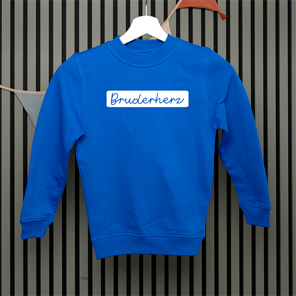 Kids Sweatshirt - Bruderherz - Handschrift - in 5 Farben