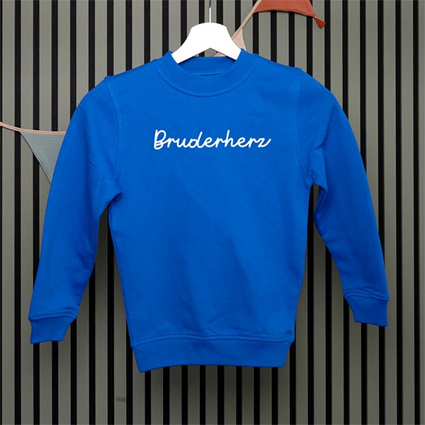 Kids Sweatshirt - Bruderherz - Handschrift - in 5 Farben
