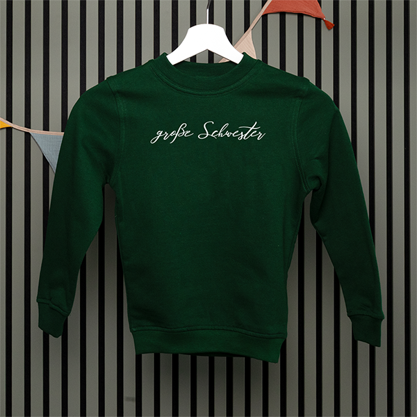 Kids Sweatshirt - Große Schwester - Handschrift - in 5 Farben