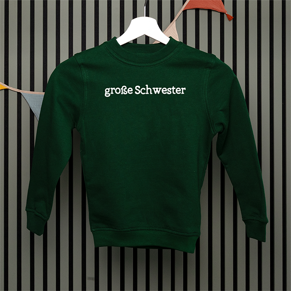 Kids Sweatshirt - Große Schwester - Serif - in 5 Farben
