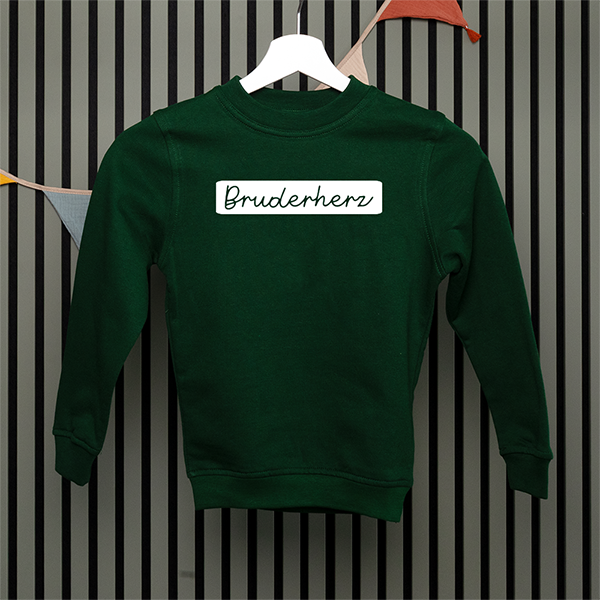Kids Sweatshirt - Bruderherz - Handschrift - in 5 Farben