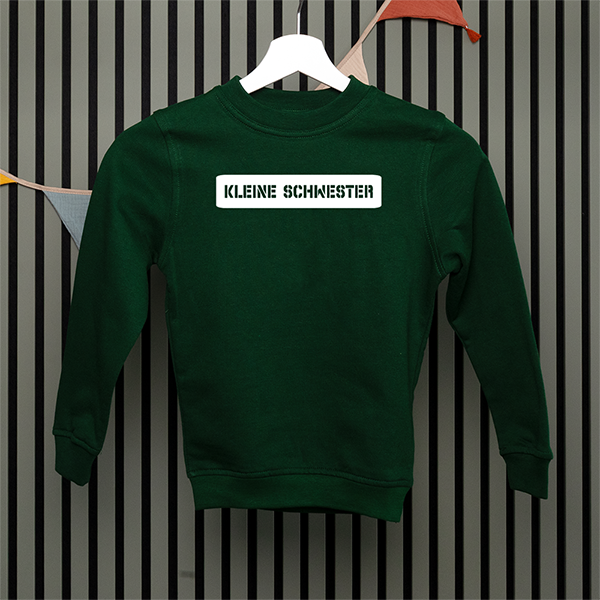 Kids Sweatshirt - kleine Schwester - Serif - in 5 Farben