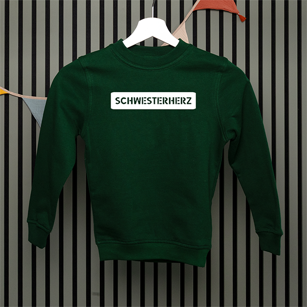 Kids Sweatshirt - Schwesterherz - Serif - in 5 Farben