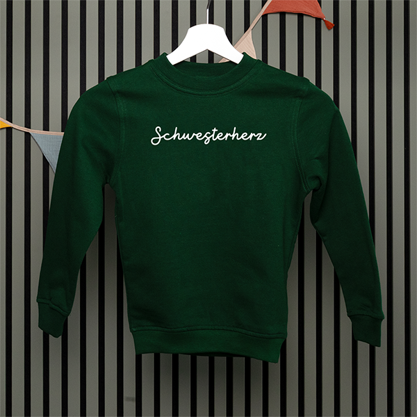 Kids Sweatshirt - Schwesterherz - Handschrift - in 5 Farben