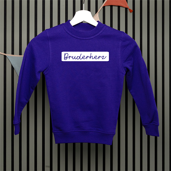 Kids Sweatshirt - Bruderherz - Handschrift - in 5 Farben