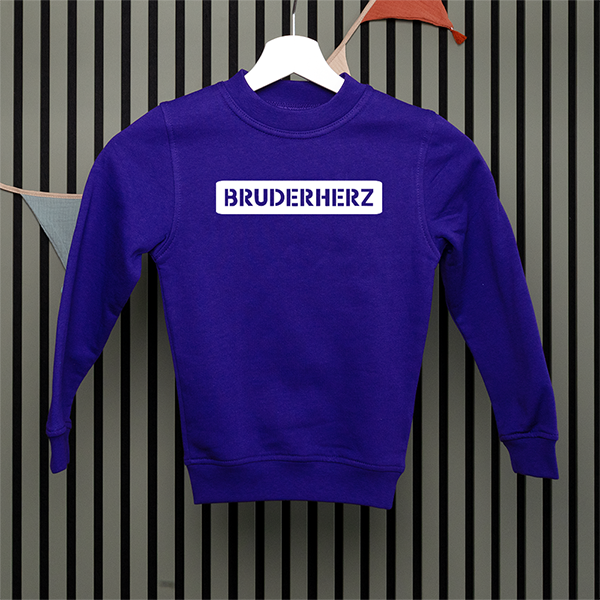 Kids Sweatshirt - Bruderherz - Serif - in 5 Farben