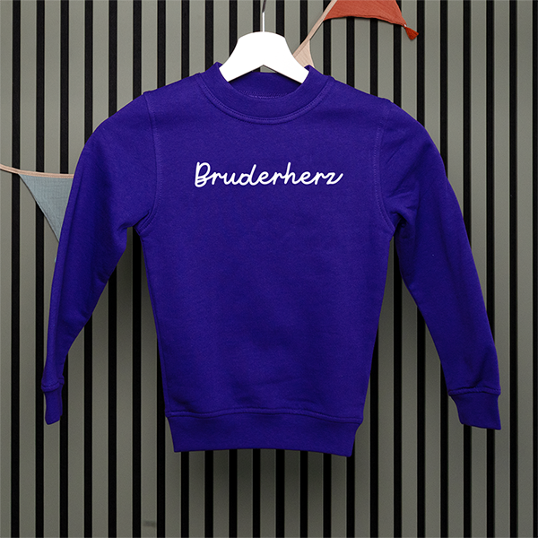 Kids Sweatshirt - Bruderherz - Handschrift - in 5 Farben