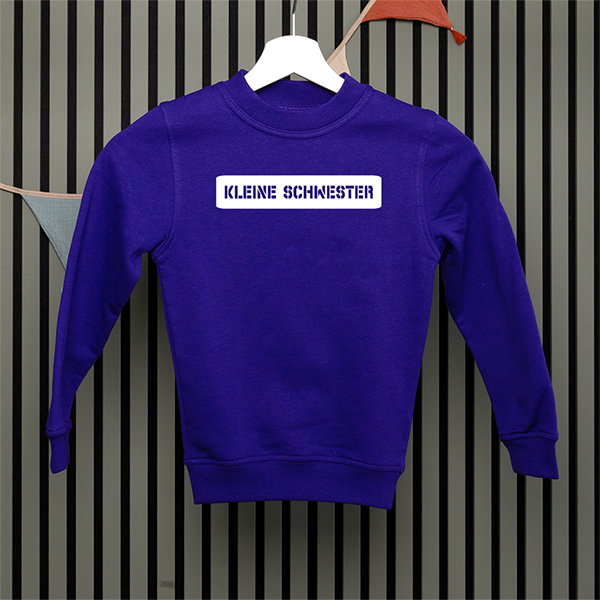 Kids Sweatshirt - kleine Schwester - Serif - in 5 Farben
