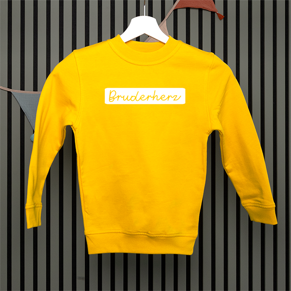 Kids Sweatshirt - Bruderherz - Handschrift - in 5 Farben