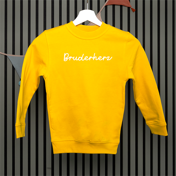 Kids Sweatshirt - Bruderherz - Handschrift - in 5 Farben
