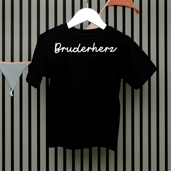 Kids T-Shirt - Bruderherz - Handschrift - in 5 Farben