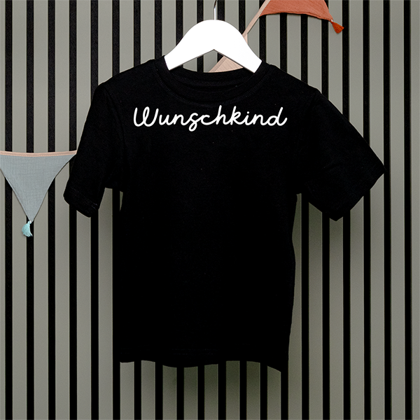 Kids T-Shirt - Wunschkind - Handschrift - in 5 Farben