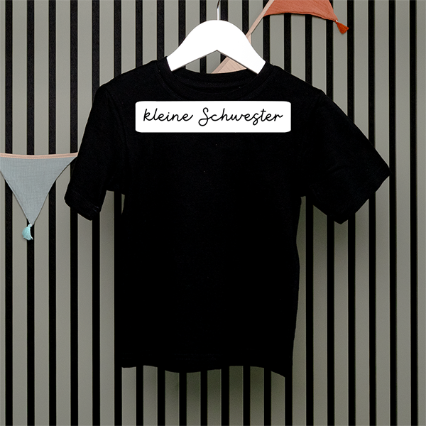 Kids T-Shirt - kleine Schwester - Handschrift - in 5 Farben