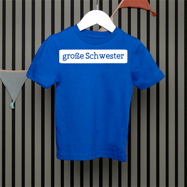 Kids T-Shirt - Große Schwester - Serif - in 5 Farben