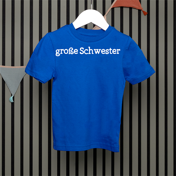Kids T-Shirt - Große Schwester - Serif - in 5 Farben