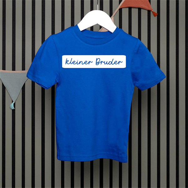 Kids T-Shirt - kleiner Bruder - Handschrift - in 5 Farben