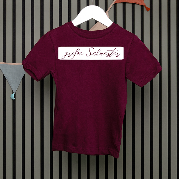 Kids T-Shirt - Große Schwester - Handschrift - in 5 Farben