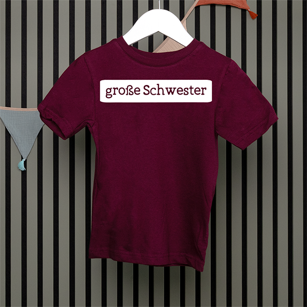 Kids T-Shirt - Große Schwester - Serif - in 5 Farben