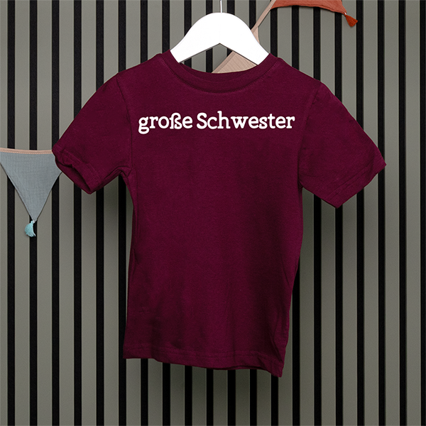 Kids T-Shirt - Große Schwester - Serif - in 5 Farben