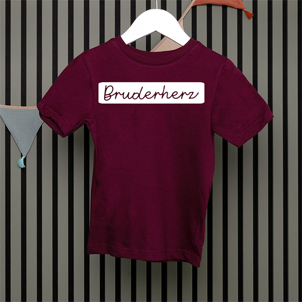 Kids T-Shirt - Bruderherz - Handschrift - in 5 Farben