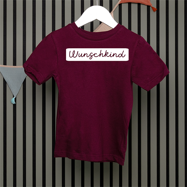 Kids T-Shirt - Wunschkind - Handschrift - in 5 Farben