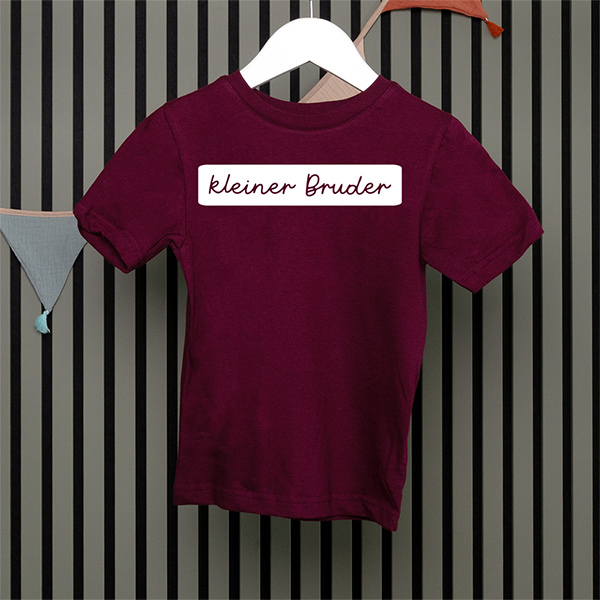 Kids T-Shirt - kleiner Bruder - Handschrift - in 5 Farben