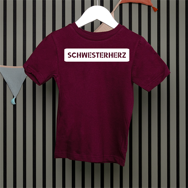 Kids T-Shirt - Schwesterherz - Serif - in 5 Farben