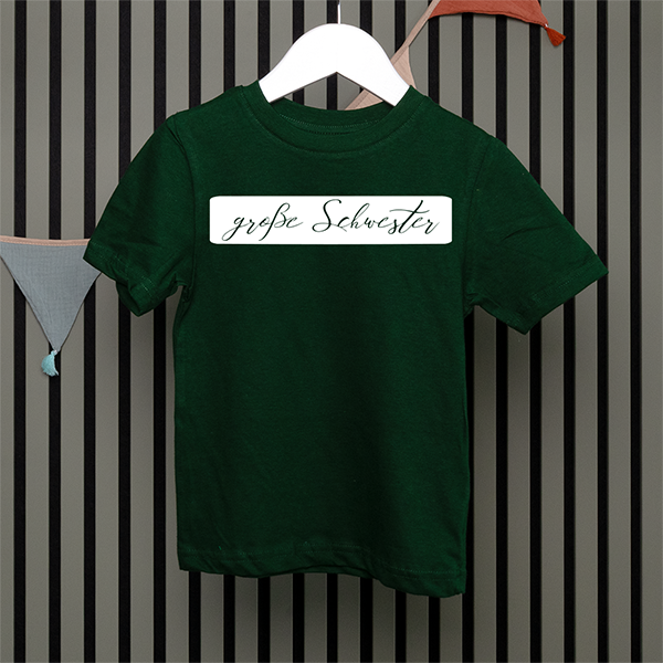 Kids T-Shirt - Große Schwester - Handschrift - in 5 Farben